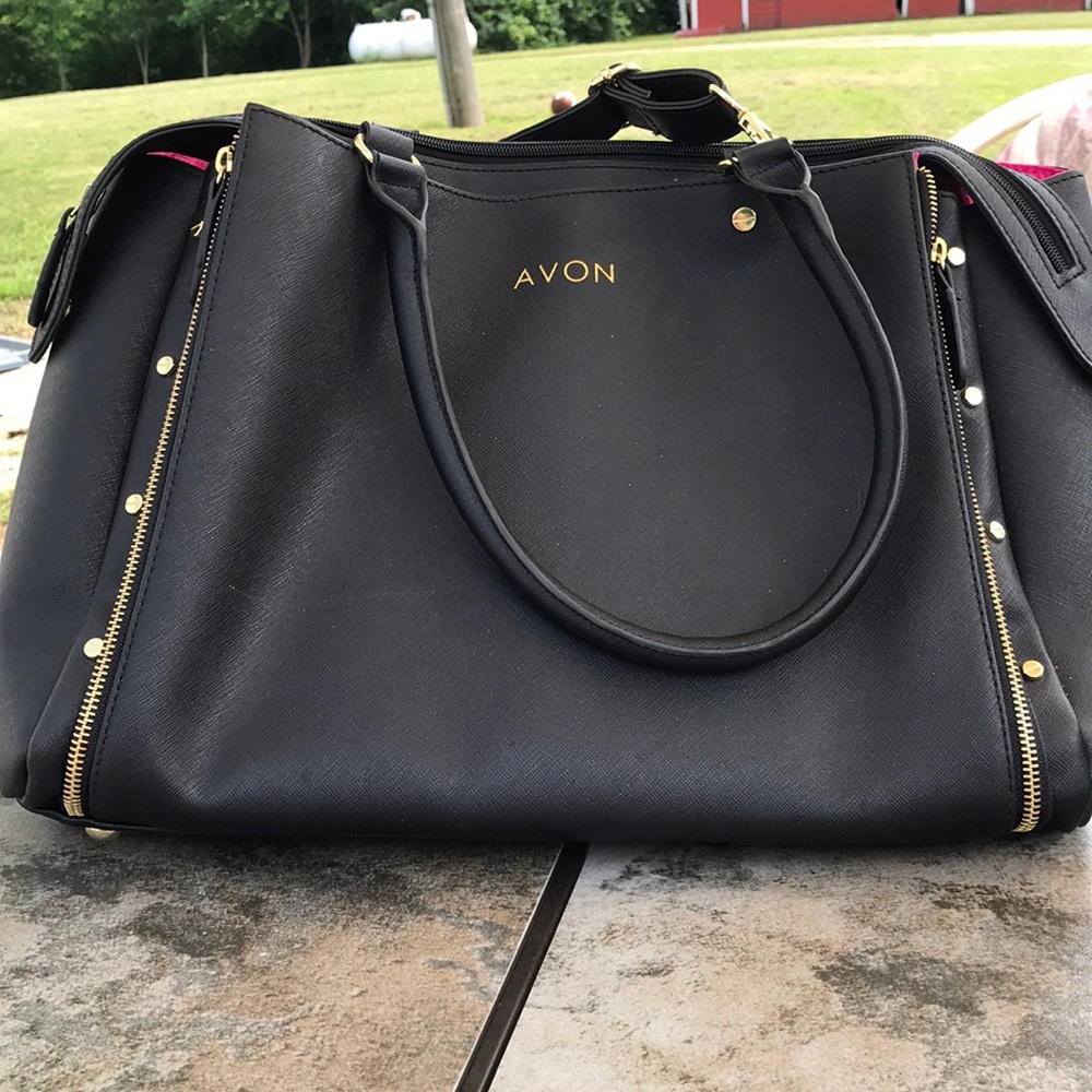 AVON Black Representative Bag w/ shoulder strap